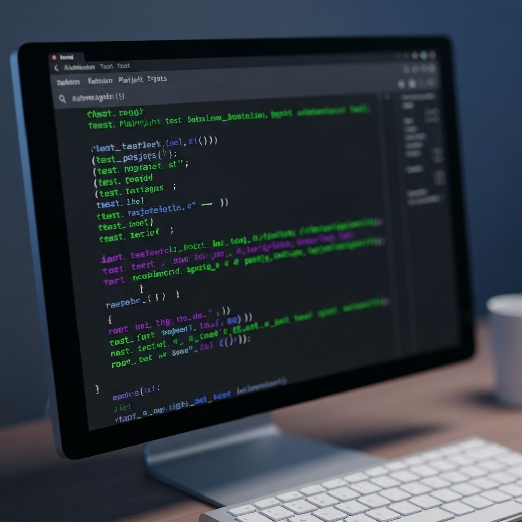 Automation testing code on screen